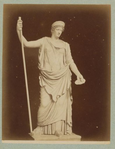 Barberini Juno sculpture in the Museo Pio-Clementino, Vatican City, Italy