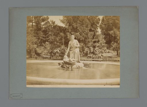 Moses Fountain in the Pincio Gardens in Rome