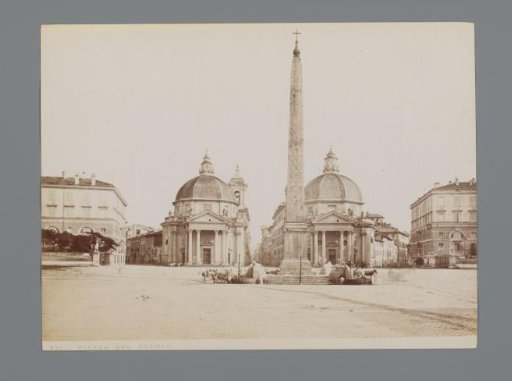 View of the Piazza del Popolo in Rome