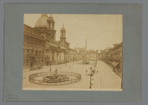 View of the Piazza Navona, with Sant'Agnese in Agone on the left