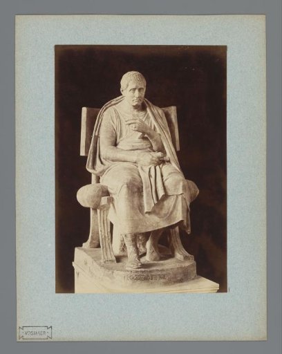 Sculpture of Posidippus in the Vatican Museums, Vatican City, Italy