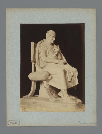Sculpture of Posidippus in the Vatican Museums, Vatican City, Italy