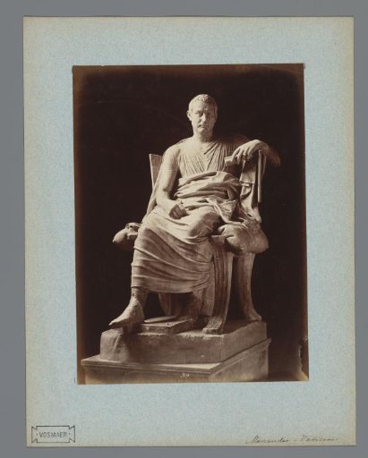 Sculpture of Menander in the Vatican Museums, Vatican City, Italy
