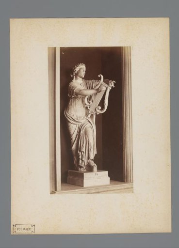 Sculpture of Apollo with a lyre