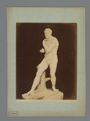 Sculpture of the boxer Damosseno in the Vatican Museums, Vatican City, Italy