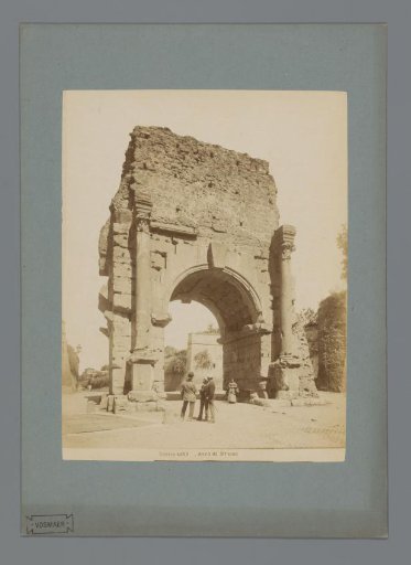 View of the Arch of Drusus near the Porta San Sebastiano in Rome
