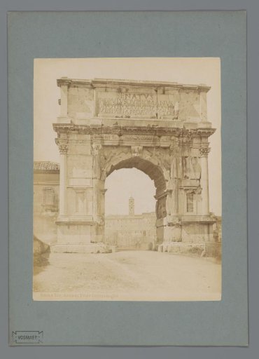 View of the Arch of Titus on the Roman Forum in Rome