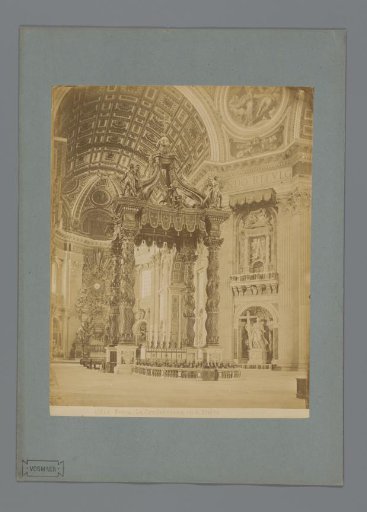 Baldachin in St. Peter's Basilica in Rome, Italy