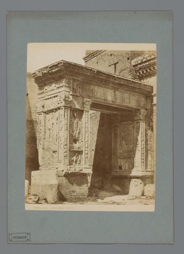 View of the Arch of the Money Changers in Rome