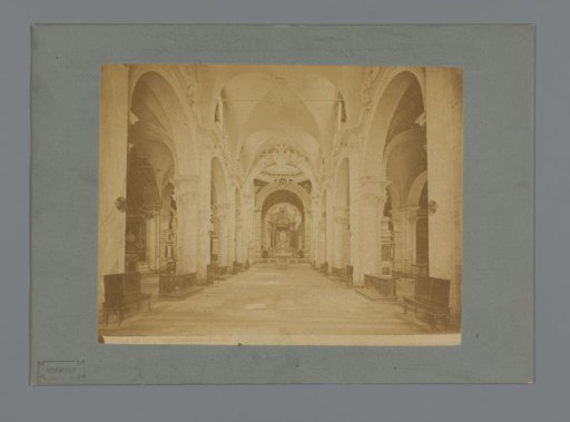 Interior of Santa Maria del Popolo in Rome, Italy