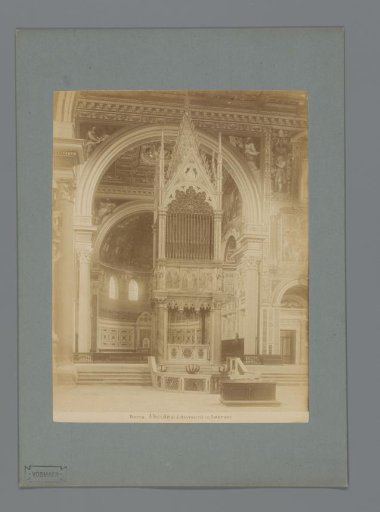 Interior of an apse in St. John Lateran in Rome, Italy