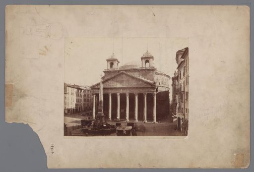 View of the Pantheon of Macuteo Obelisk, Rome, Italy