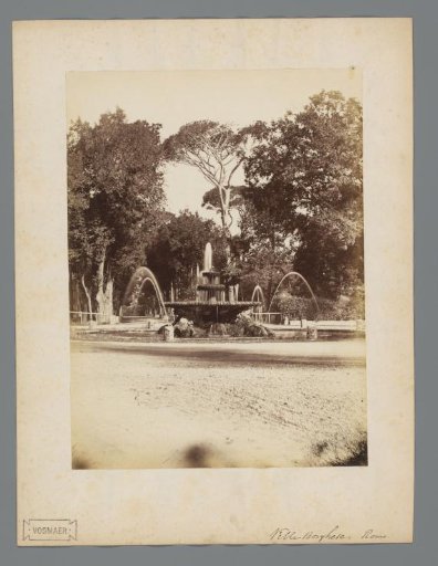 Fountain in the Villa Borghese in Rome, Italy