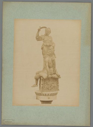 Sculpture of Judith and Holofernes by Donatello in the Loggia dei Lanzi in Florence
