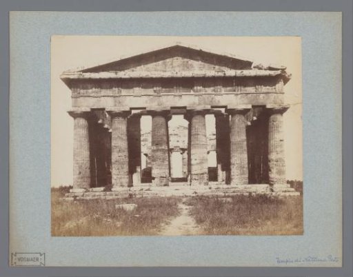 Frontal View of the Temple of Neptune at Paestum, Italy