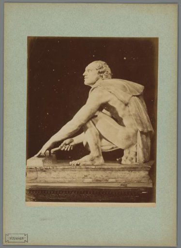 Sculpture of the Arrotino in the Galleria degli Uffizi in Florence