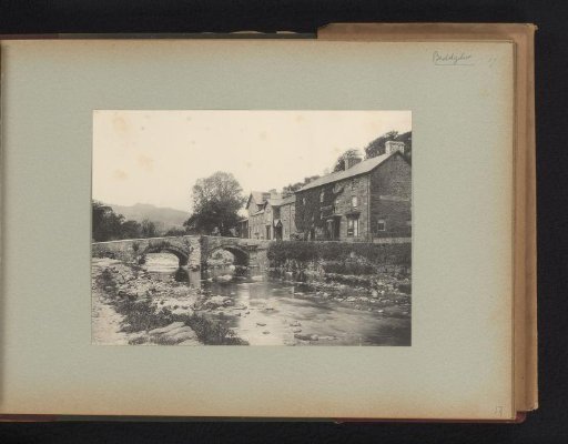 View of Prince Llewelyn Hotel and Beddgelert Bridge