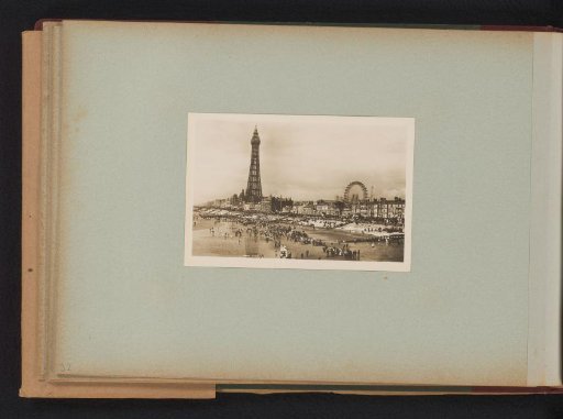 View of the beach and promenade of Blackpool