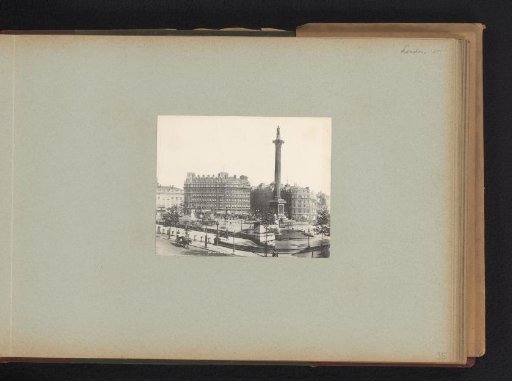 View of Trafalgar Square in London