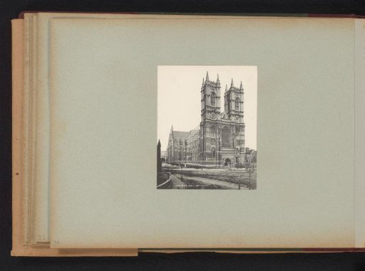 View of the west towers of Westminster Abbey in London