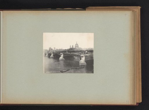 View of Blackfriars Bridge over the Thames in London