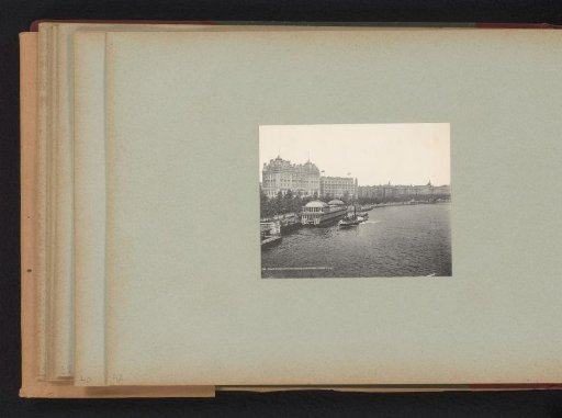 View of buildings along the Thames in London