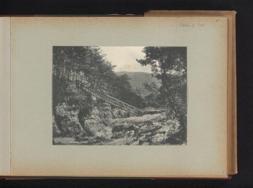 View of The Miner's Bridge in Betws-y-Coed, Wales