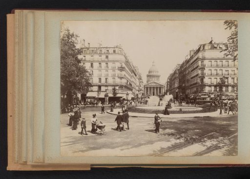 View of Rue Soufflot in Paris with the Panthéon at the end