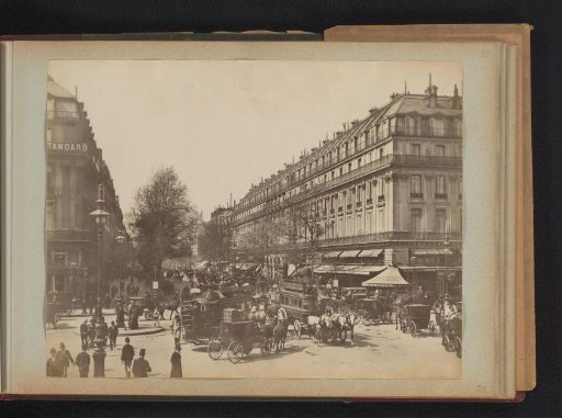 View of the Boulevard des Capucines in Paris