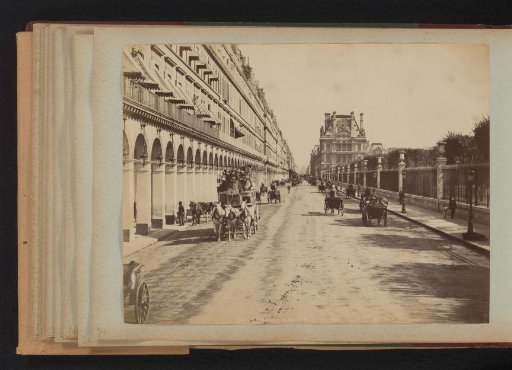 Street view of Rue de Rivoli in Paris