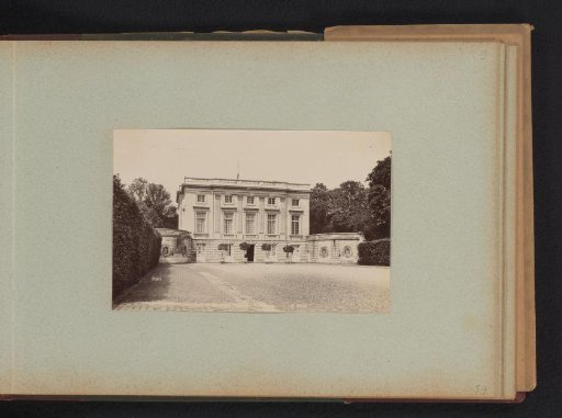 Facade of the Petit Trianon in the gardens of Versailles