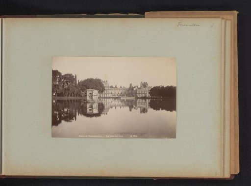 View of the castle of Fontainebleau