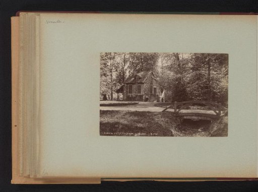 View of Le Boudoir in the Hameau de la Reine in the gardens of Versailles