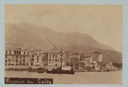 View of the quay and some houses of Gaeta