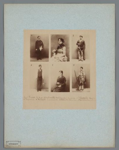 Six portraits of employees of the Zoological Station in Naples