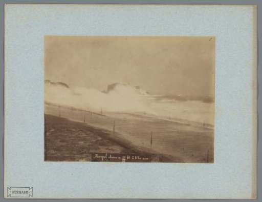 Breaking Waves on a Quay in Naples