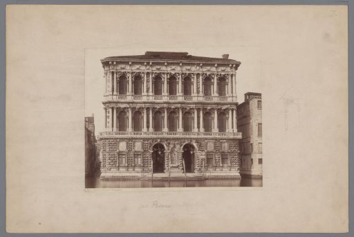 View of the Palazzo Pesaro, Venice, Italy