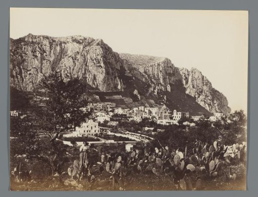 View of a Village, Possibly on Capri