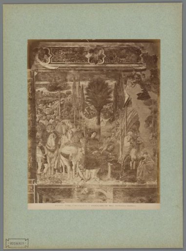 Photographic reproduction of the fresco The Adoration of the Magi by Benozzo Gozzoli