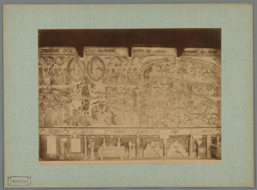 Photographic reproduction of the fresco The Last Judgment and Hell by Buonamico Buffalmacco