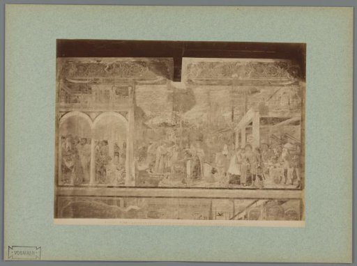 Photographic reproduction of the fresco The Wedding of Isaac and Rebekah by Benozzo Gozzoli