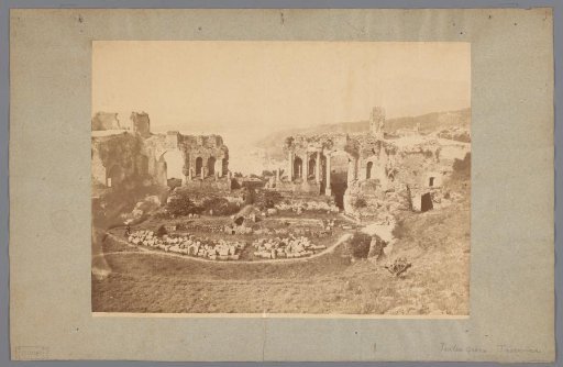 View of the Greek Theatre of Taormina, Sicily