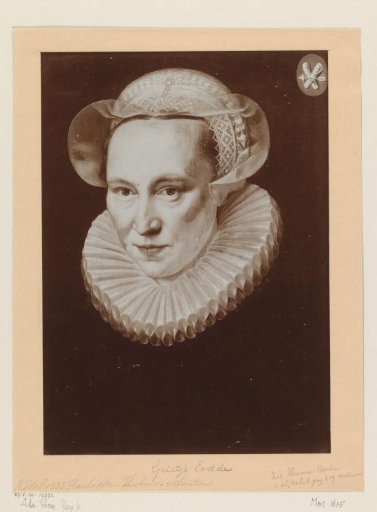 Photographic Reproduction of a Painted Portrait of Grietje Codde