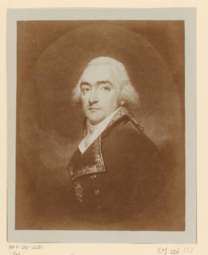 Photographic reproduction of a painted portrait of Herman Willem Daendels