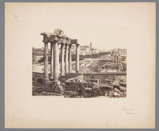 Ruins on the Roman Forum in Rome, Italy