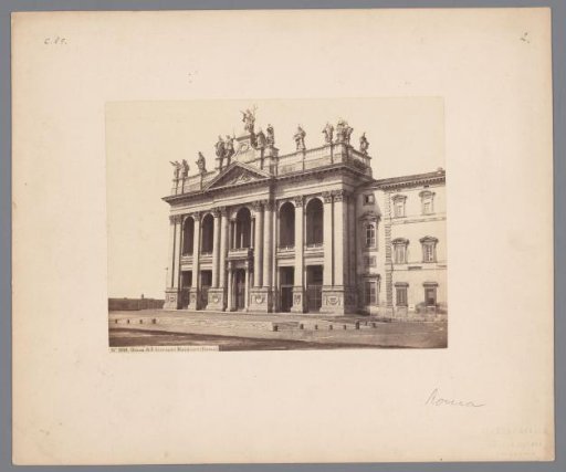 View of St. John Lateran in Rome, Italy