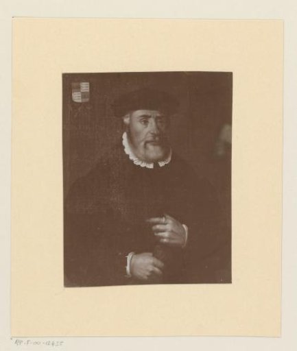 Photographic reproduction of a painted portrait of Pieter Gerritsz Bicker