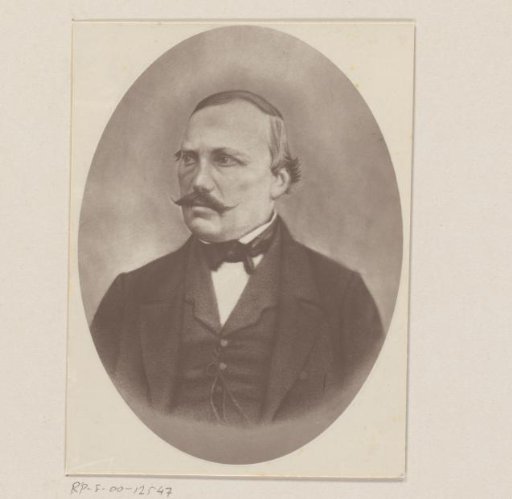 Photographic reproduction of a drawn portrait of President Marthinus Wessel Pretorius