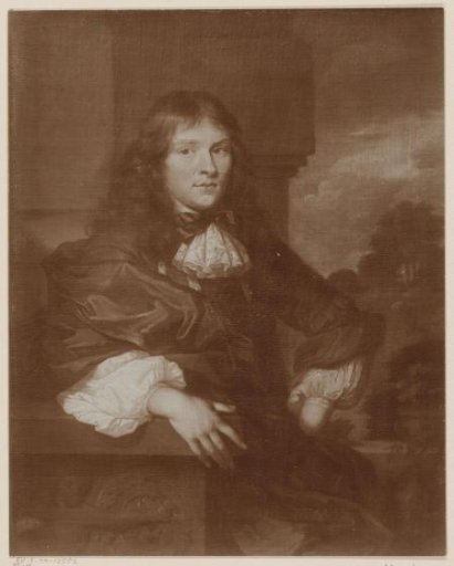 Photographic reproduction of a painted portrait of Pieter Rendorp