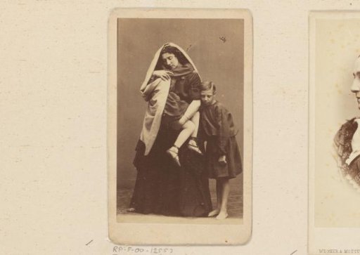 Portrait of Adelaide Ristori in her character in the play 'Medea'